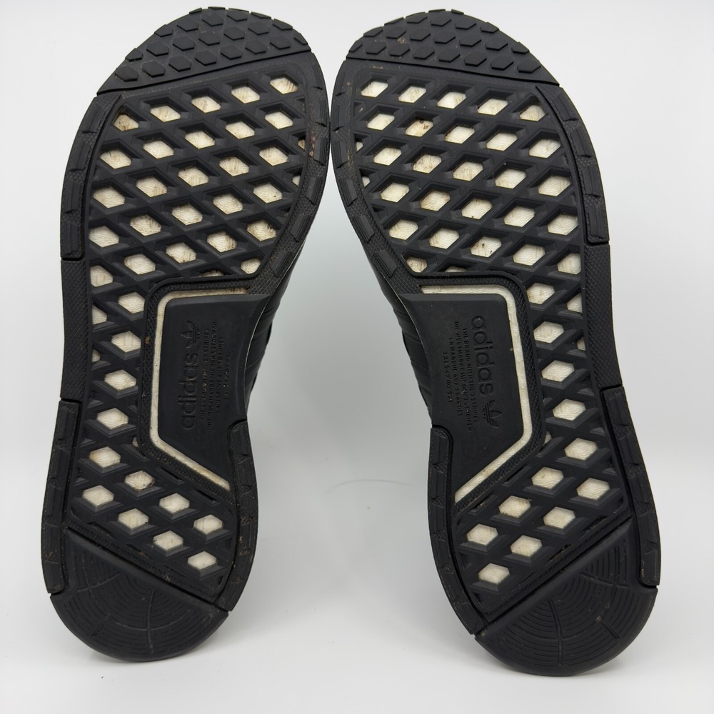 Adidas NMD v3 Mens 12 Black Blue White Rush Running Shoe Trainer Sneaker Stripes - Picture 15 of 16